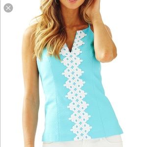 Lilly Pulitzer “magnolia halter top”